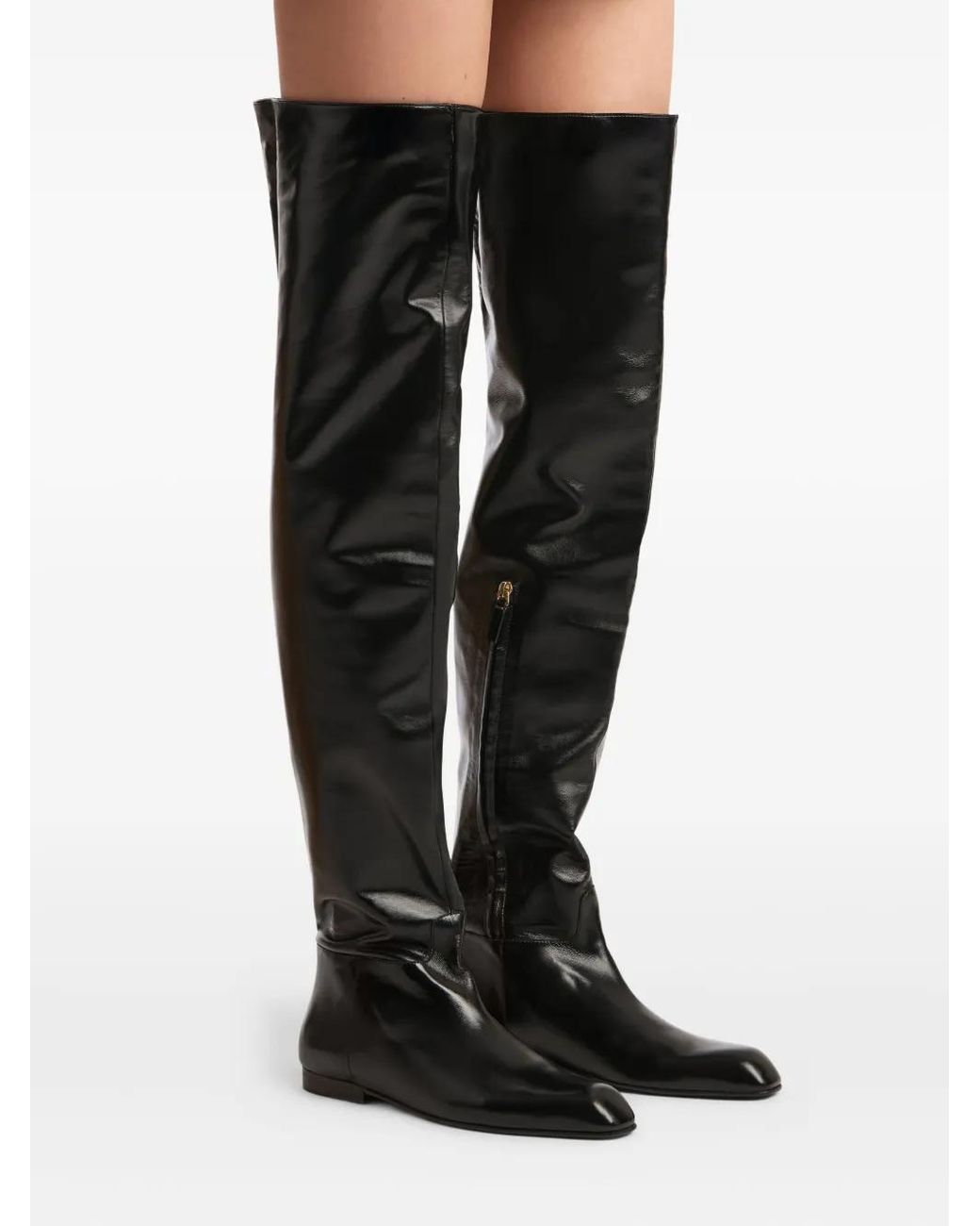 Khaite Black Colt Over-The-Knee Boots