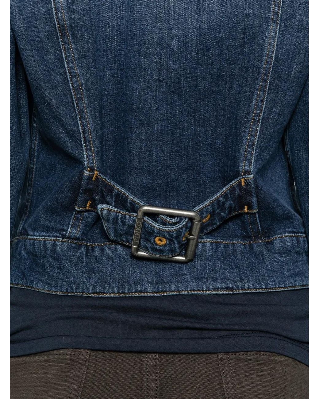 Pinko Blue Ganimede Flap-Pocket Jacket