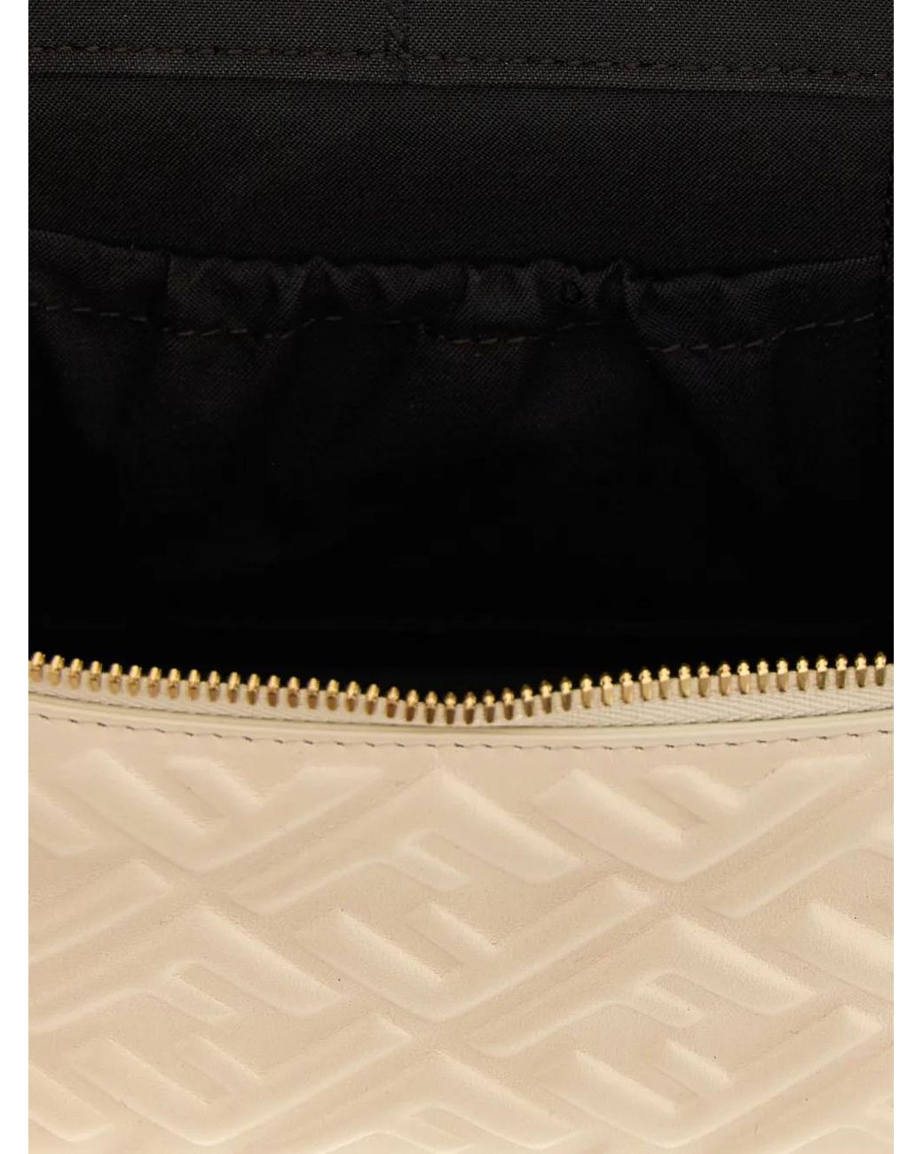 Fendi Natural Vanity Ff-Pattern Quilted Tote Bag