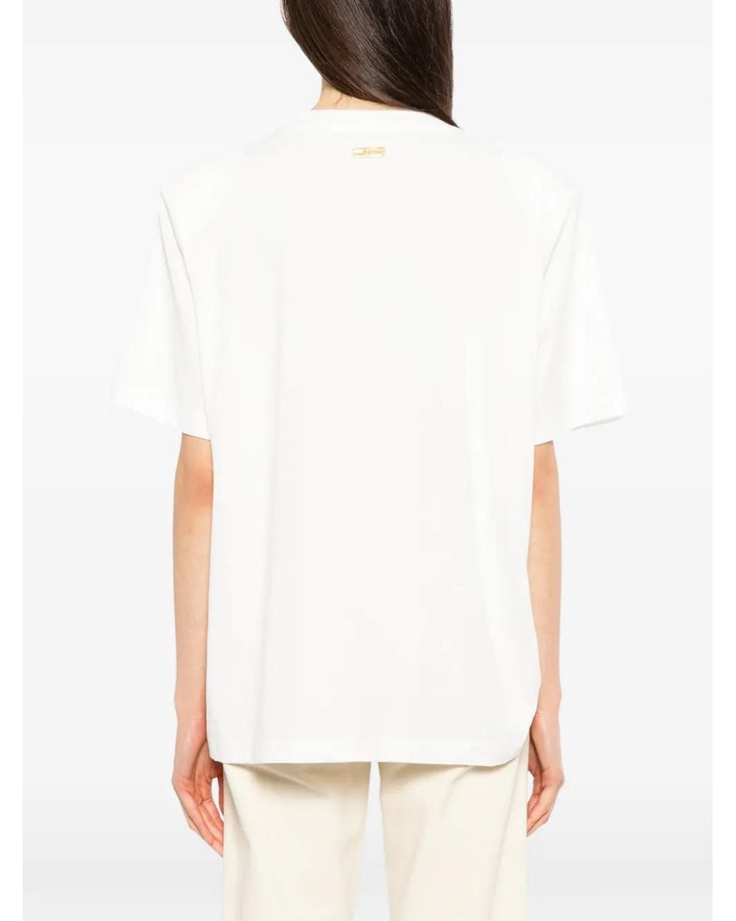 Aje. White T-Shirt Luma
