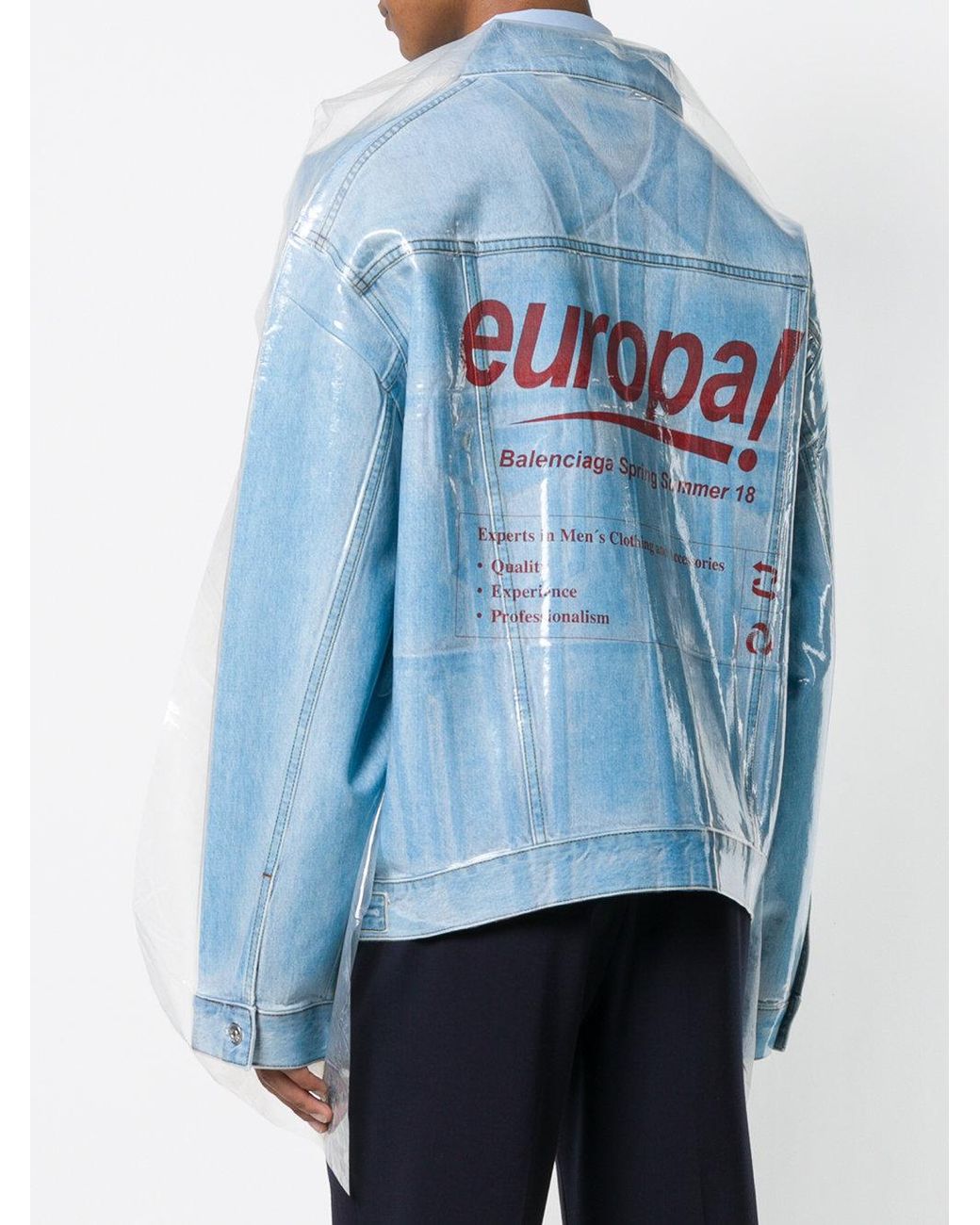 Balenciaga Dry Clean Big Denim Jacket 