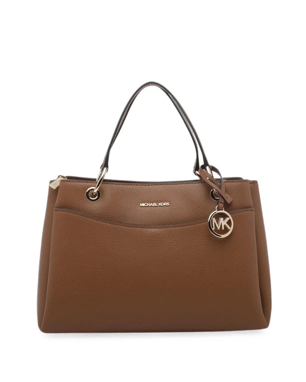 MICHAEL Michael Kors Brown Logo-Plaque Tote Bag