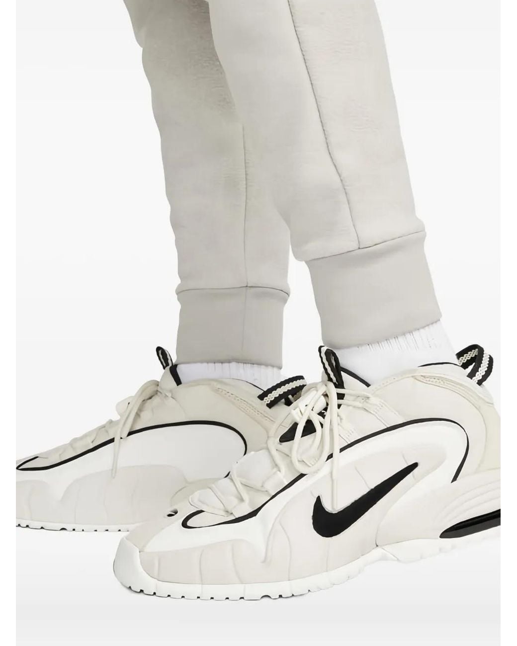 Nike Gray Elasticated-Waistband Track Pants for men