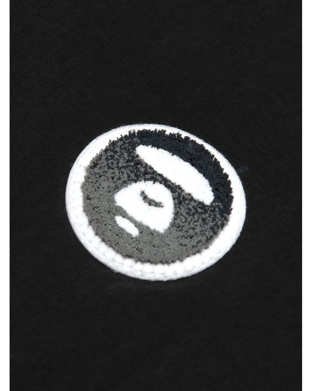 Aape By A Bathing Ape Black Veste De Survêtement Aapenow À Patch Logo for men