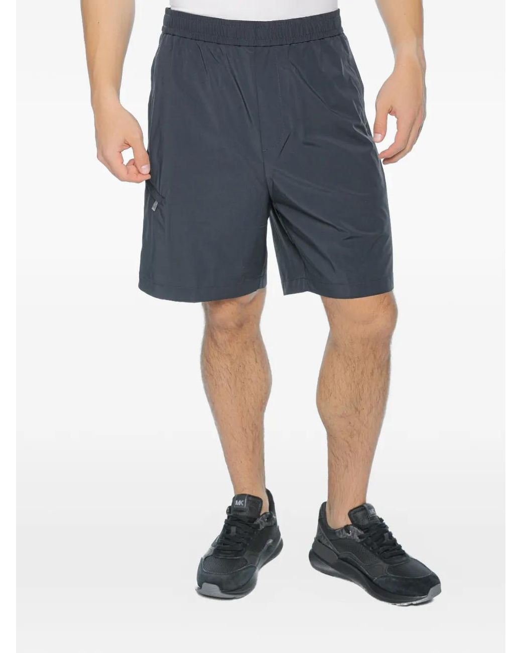 ARMANI EXCHANGE Blue Elasticated-Waistband Shorts for men