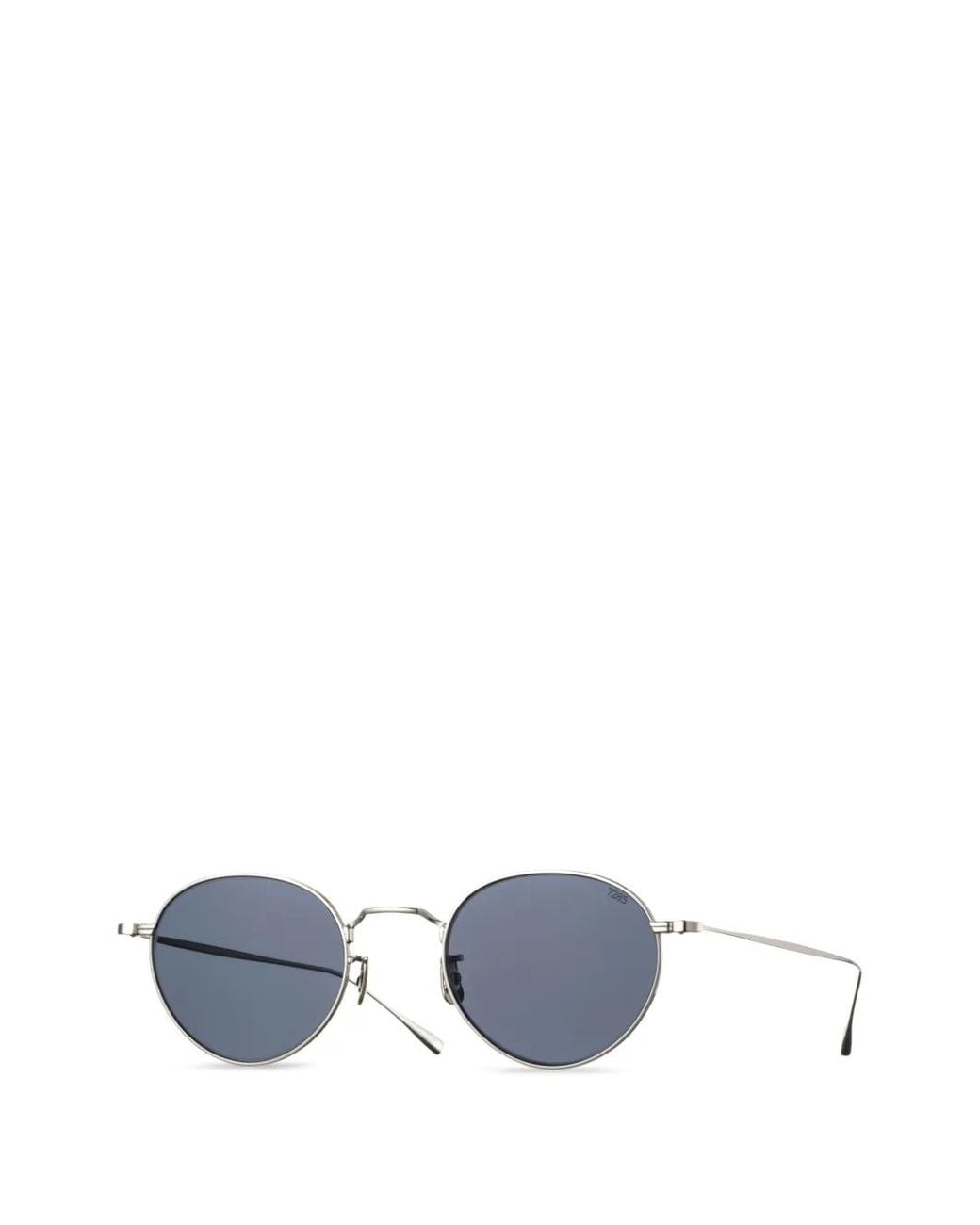Eyevan 7285 White Lunettes De Soleil 182 À Monture Ronde