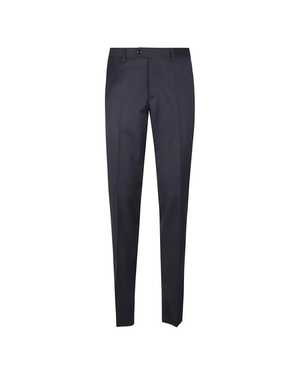 Lardini Blue Straight-Leg Tailored Trousers for men