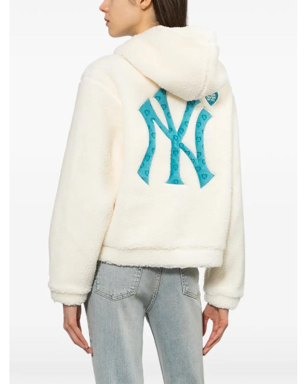 KTZ White Logo-Patched Zip-Up Hoodie