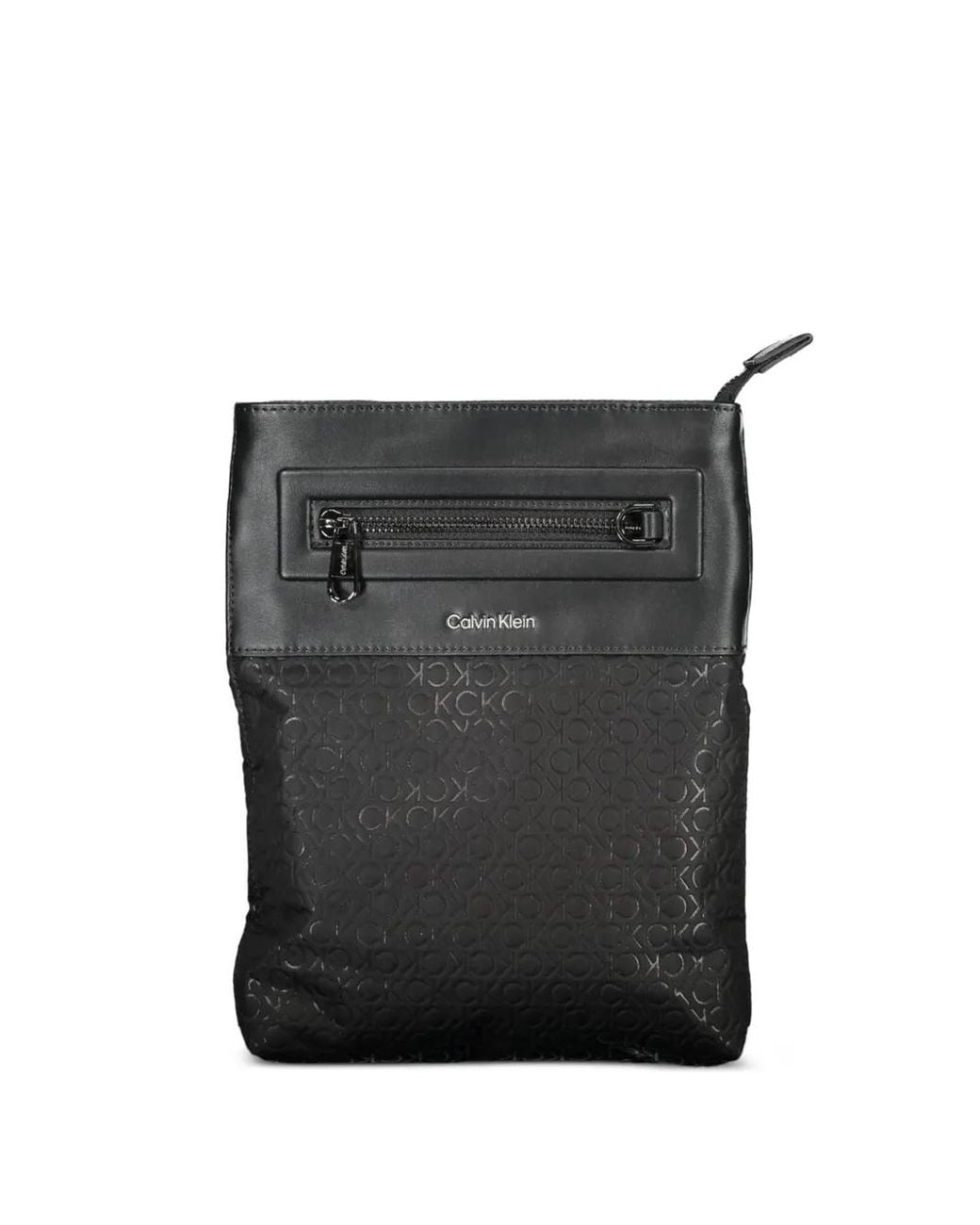 Calvin Klein Black Sac Porté Épaule À Motif Monogrammé for men