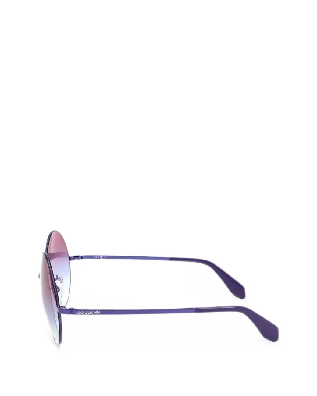 Adidas Purple Round-Frame Sunglasses