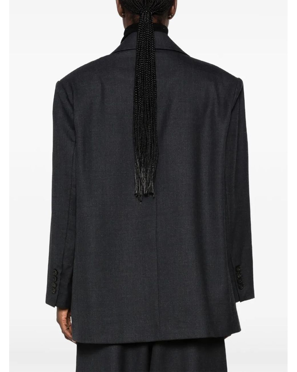 ELEH Black Double-Breasted Jacket