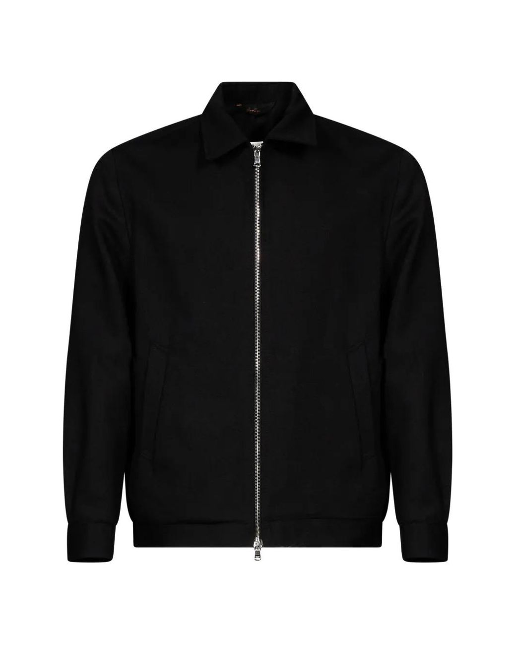 Briglia 1949 Black Zip-Up Collared Jacket for men