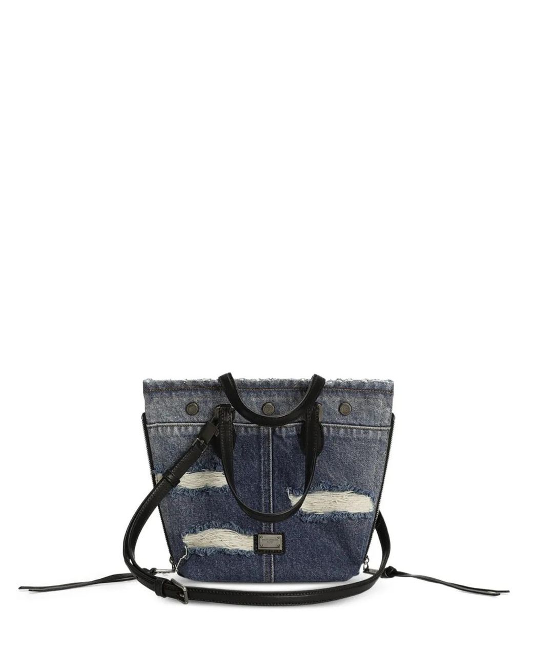 Dolce & Gabbana White Atene Distressed Tote Bag for men