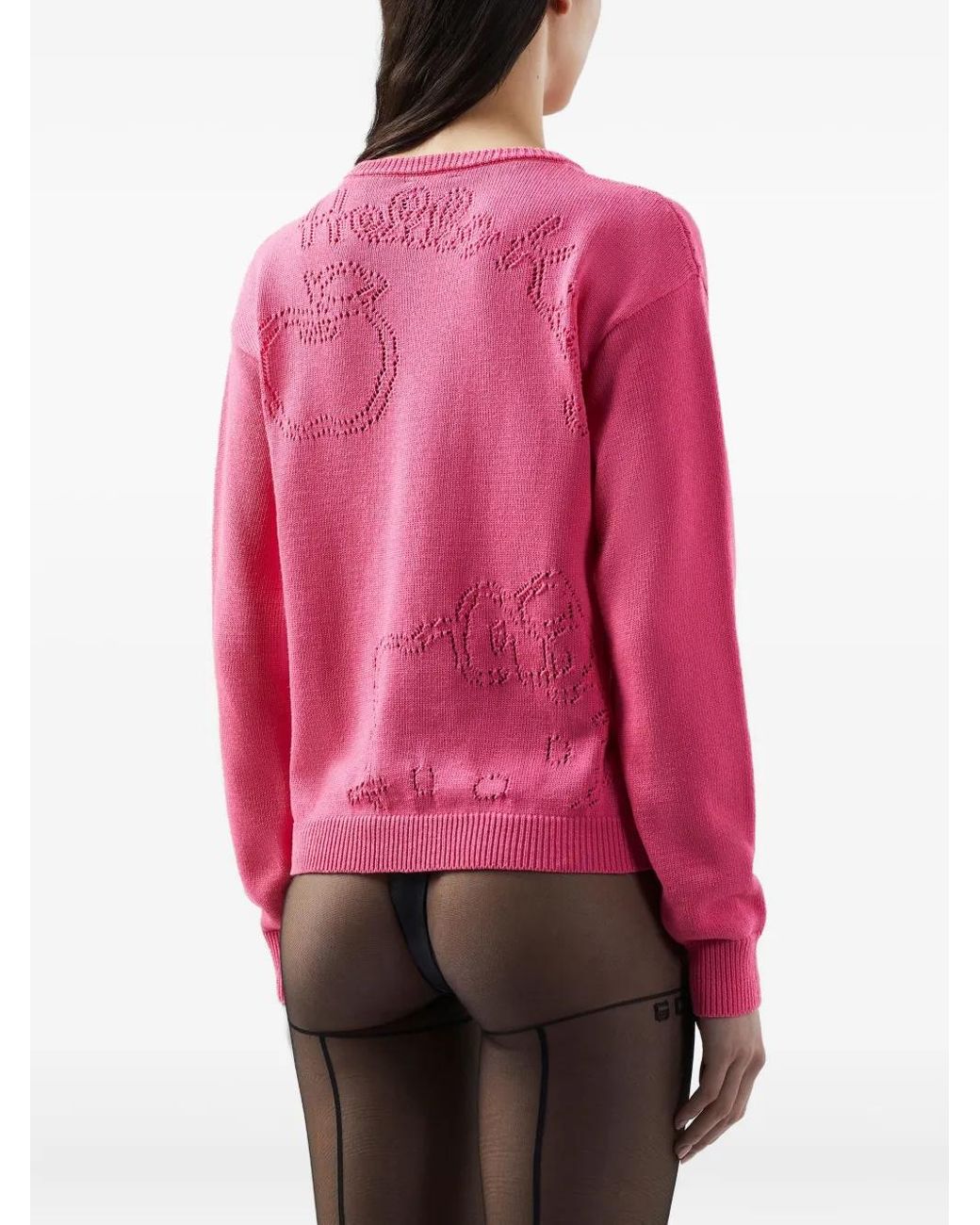 Gcds Pink X Hello Kitty Cropped Jumper