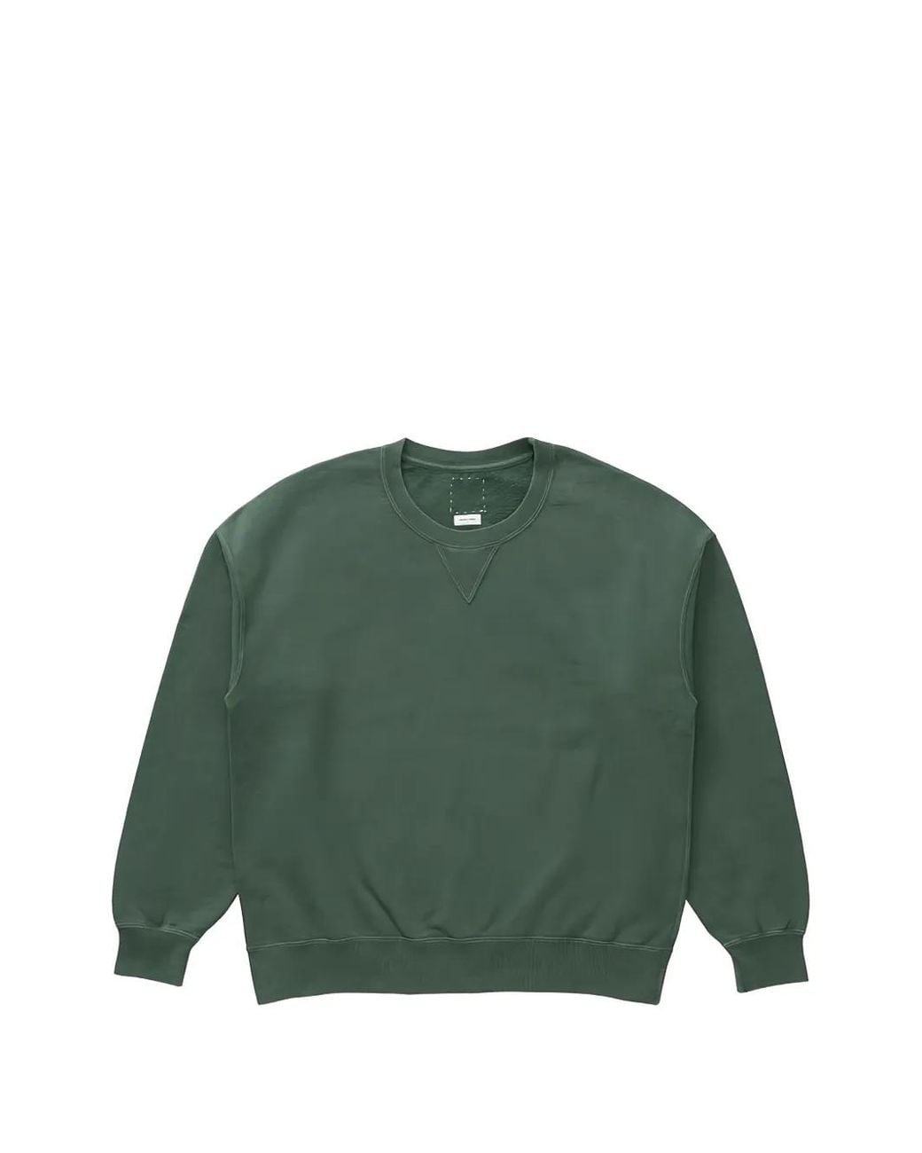 Visvim Green Crew-Neck Long-Sleeve Sweater for men