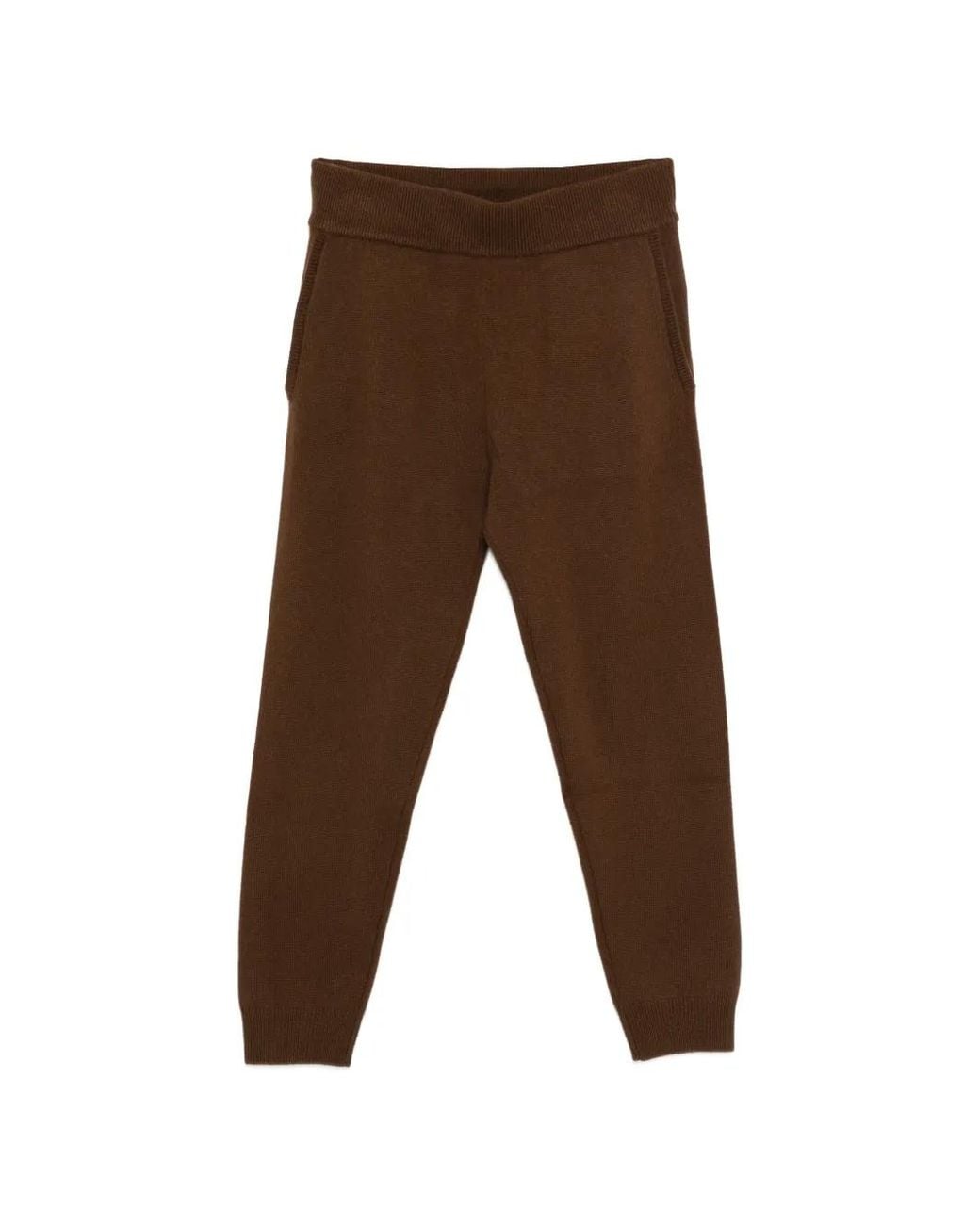 Entire studios Brown Ribbed Knit Trousers