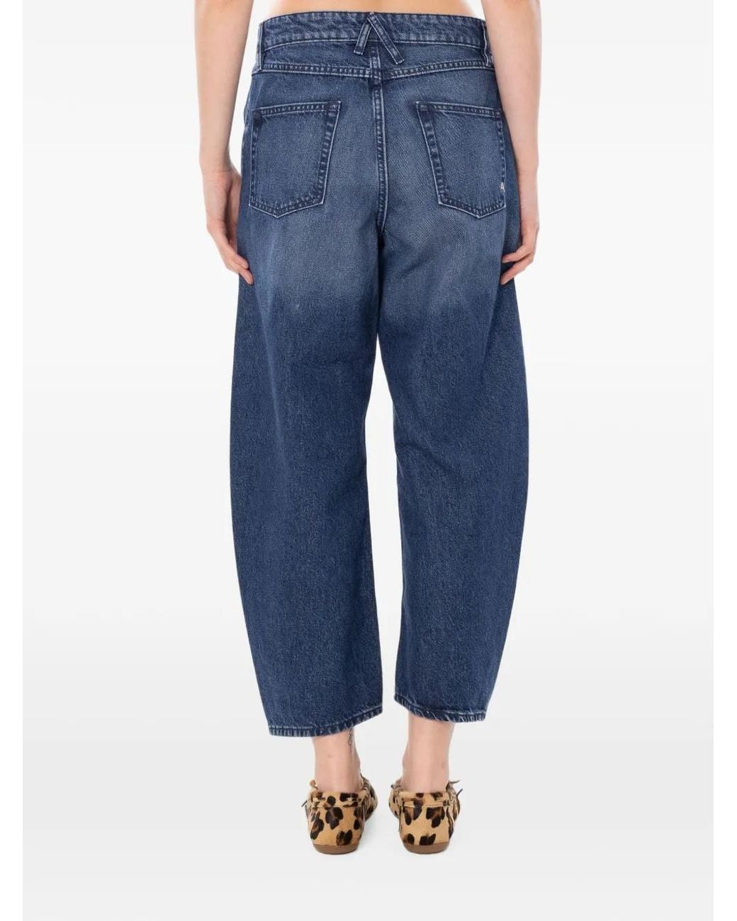 CYCLE Blue Aida Curve-Leg Jeans