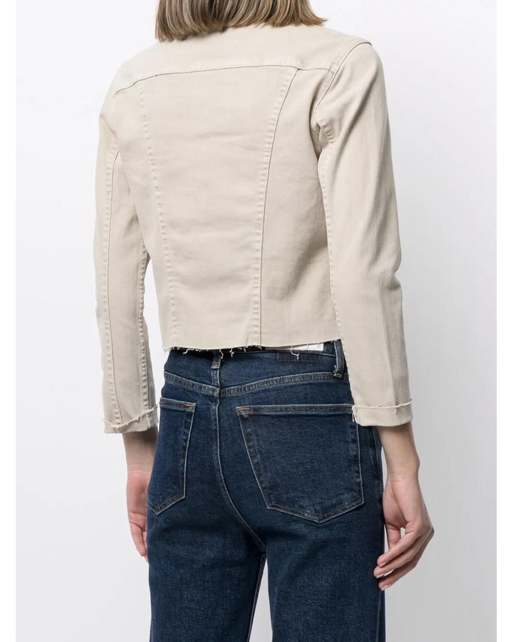 L'Agence Natural Janelle Raw-Edge Jacket