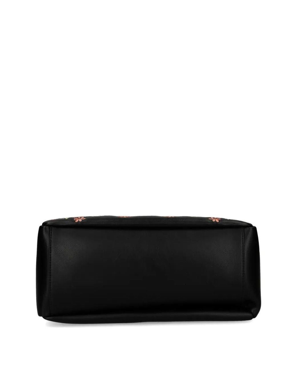 Just Cavalli Black Floral Snake Shoulder Bag