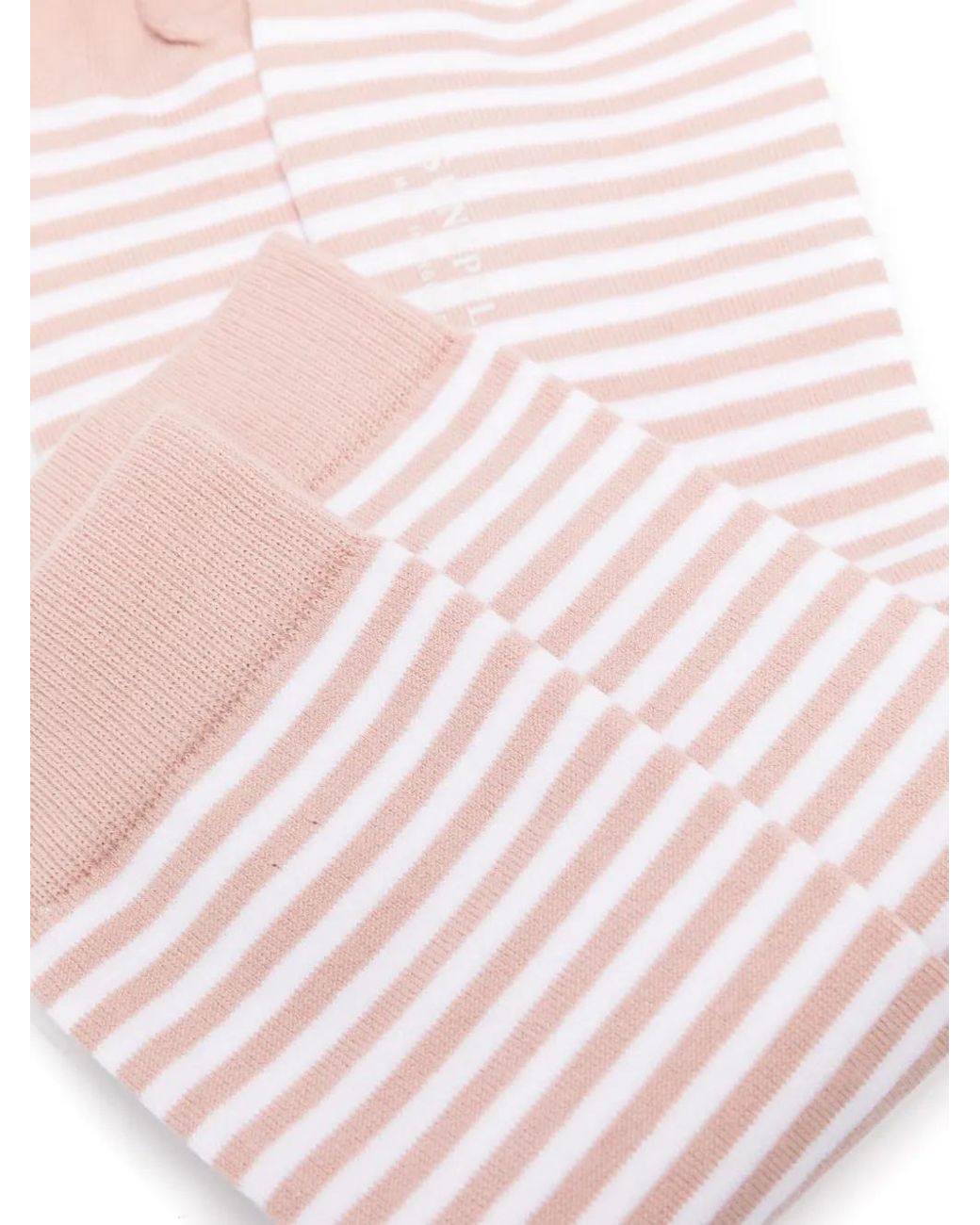 Sunspel Pink Striped Ankle Socks for men