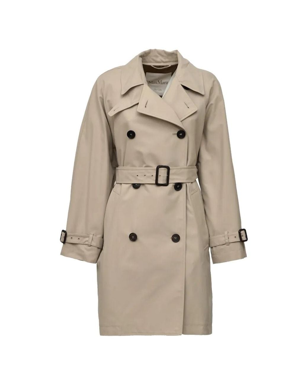 Max Mara Natural Buttoned Trench Coat