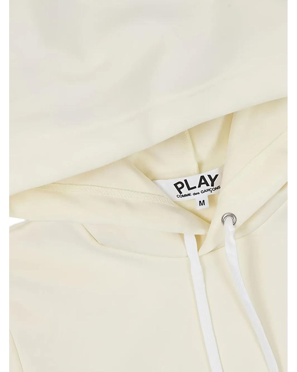 COMME DES GARÇONS PLAY White Heart-Logo Hoodie