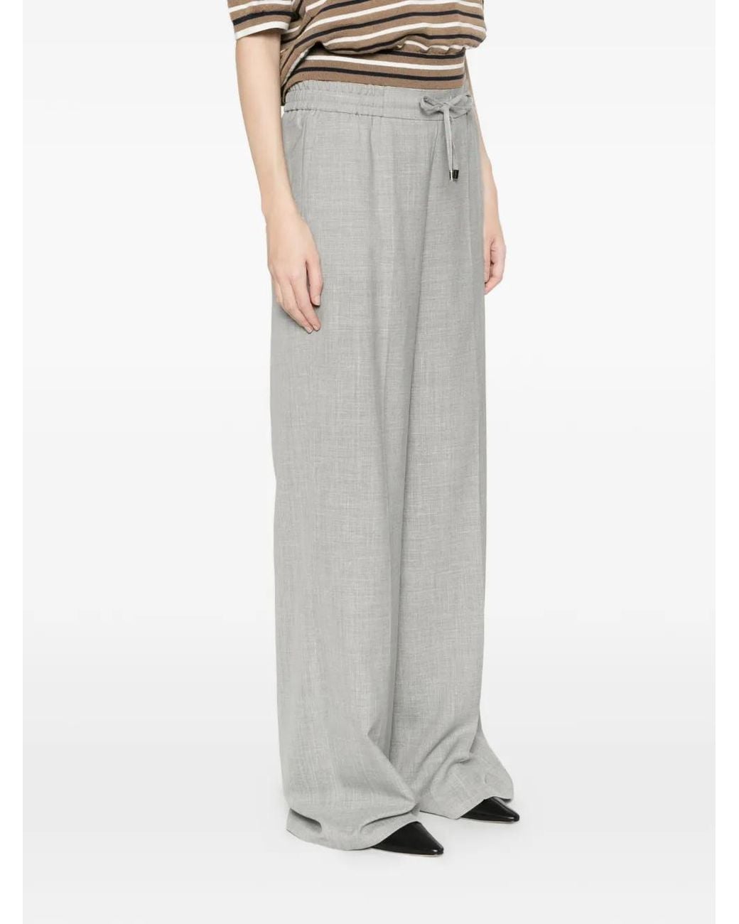 Berwich Gray Drawstring Trousers