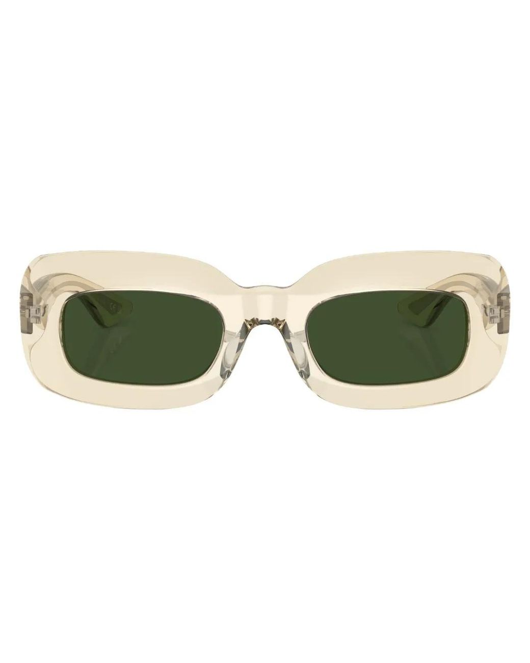 Oliver Peoples Green 1966C Rectangle-Frame Sunglasses