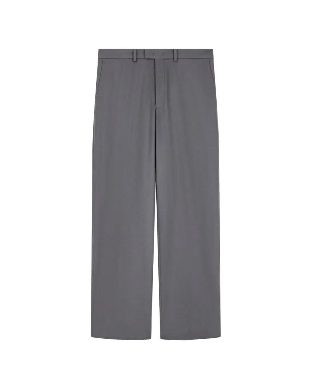Emporio Armani Gray Straight-Leg Trousers for men
