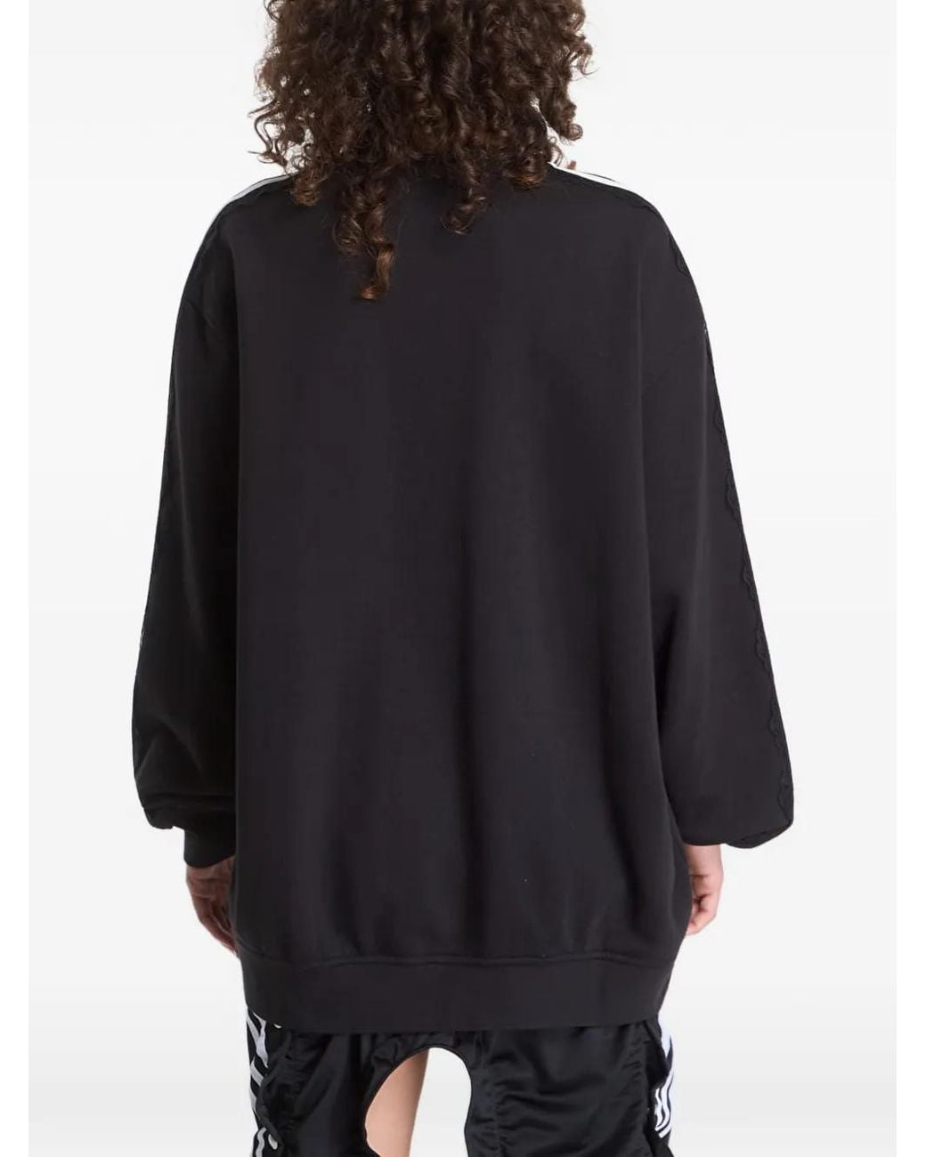 Adidas Black Lace 3-Stripes Sweatshirt