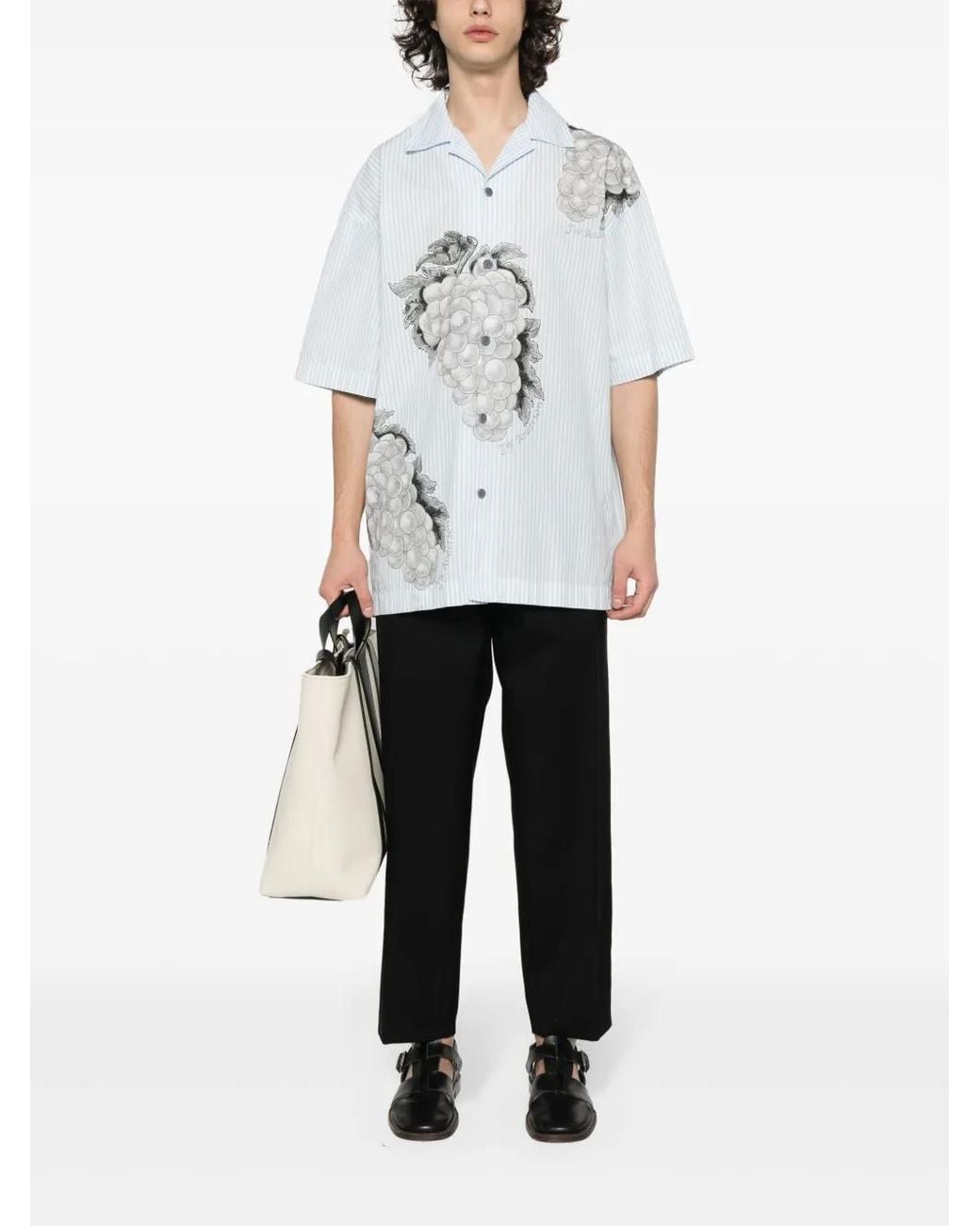 Jil Sander Black Elasticated-Waist Trousers for men