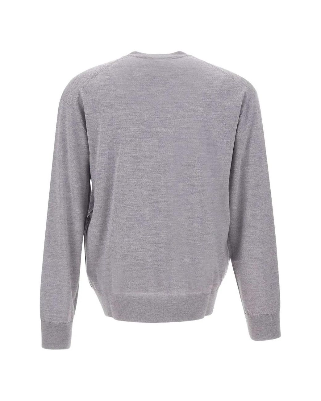 Laneus Gray Crew-Neck Sweater for men