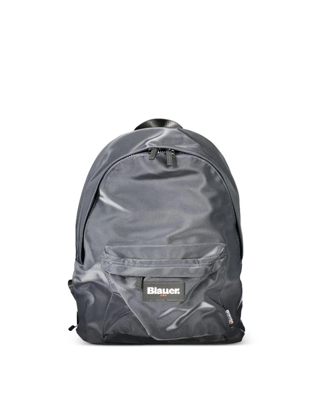 Blauer Gray Logo-Patch Backpack for men