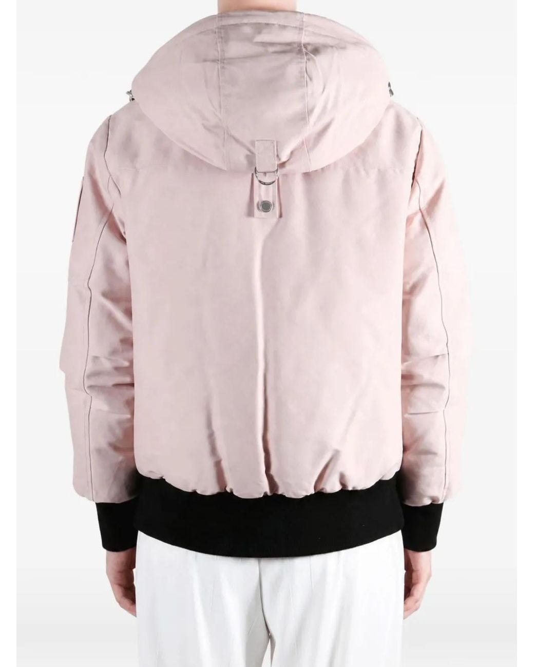 Moose Knuckles Pink Debbie Pom-Pom Hooded Jacket