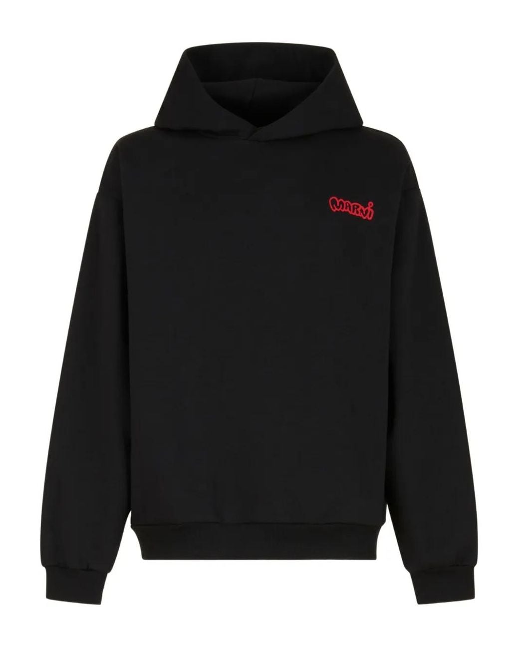 Sudadera De Algodón Con Capucha Y Logo Marni de hombre de color Black