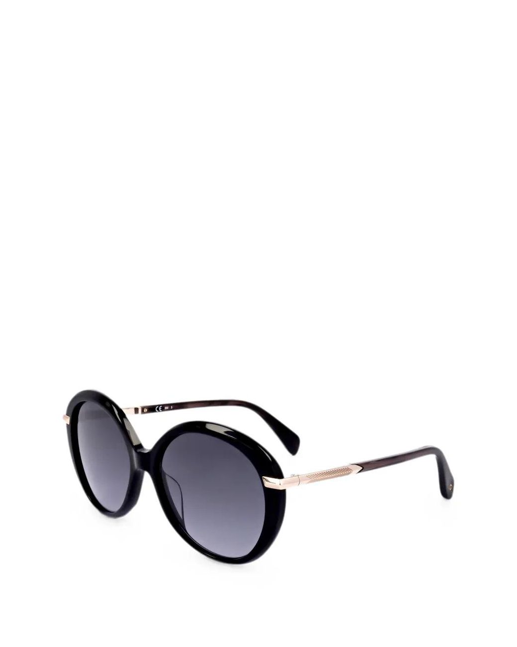 Rag & Bone White Round-Frame Sunglasses