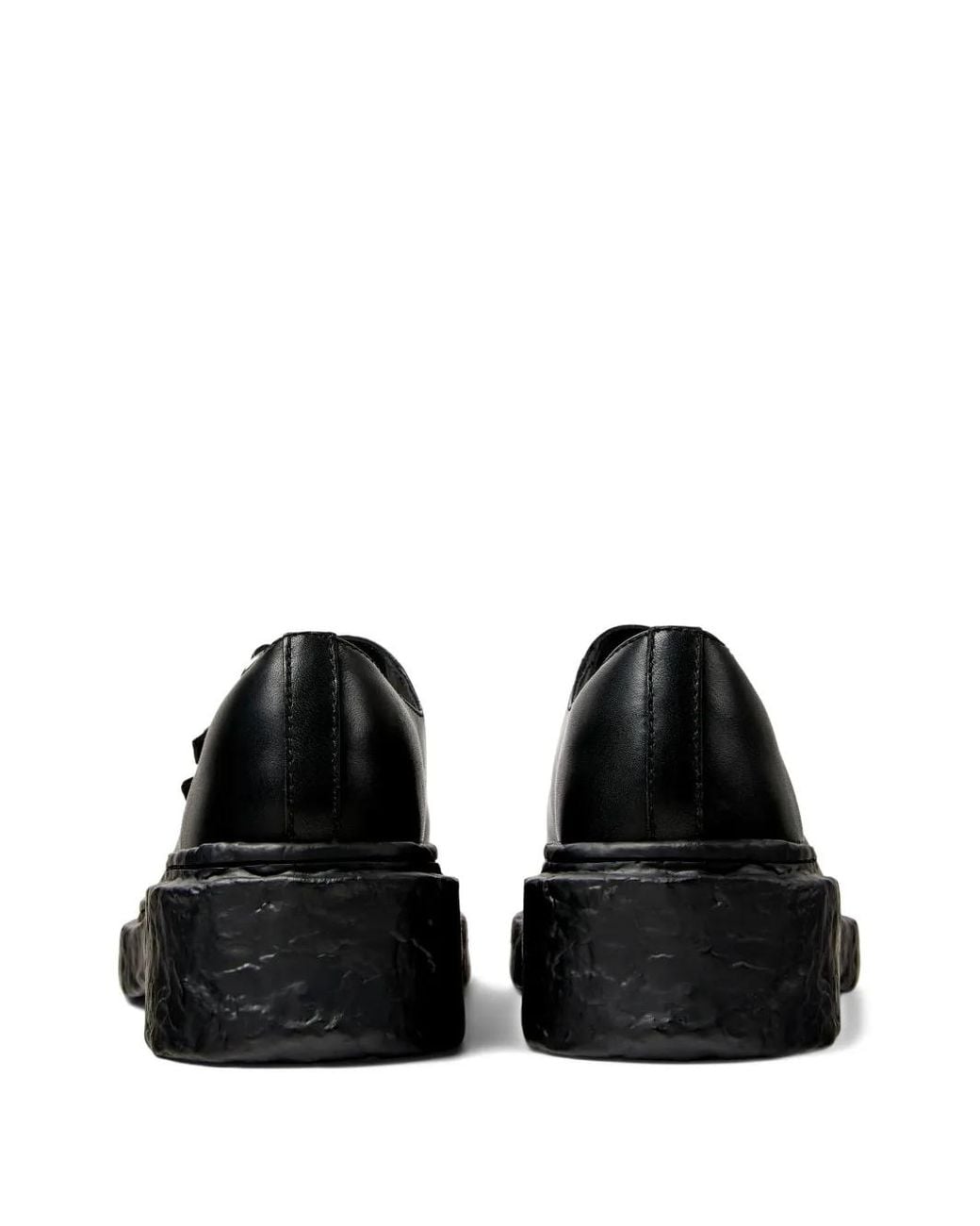 CAMPERLAB Black Vamonos Buckle-Strap Platform Loafers