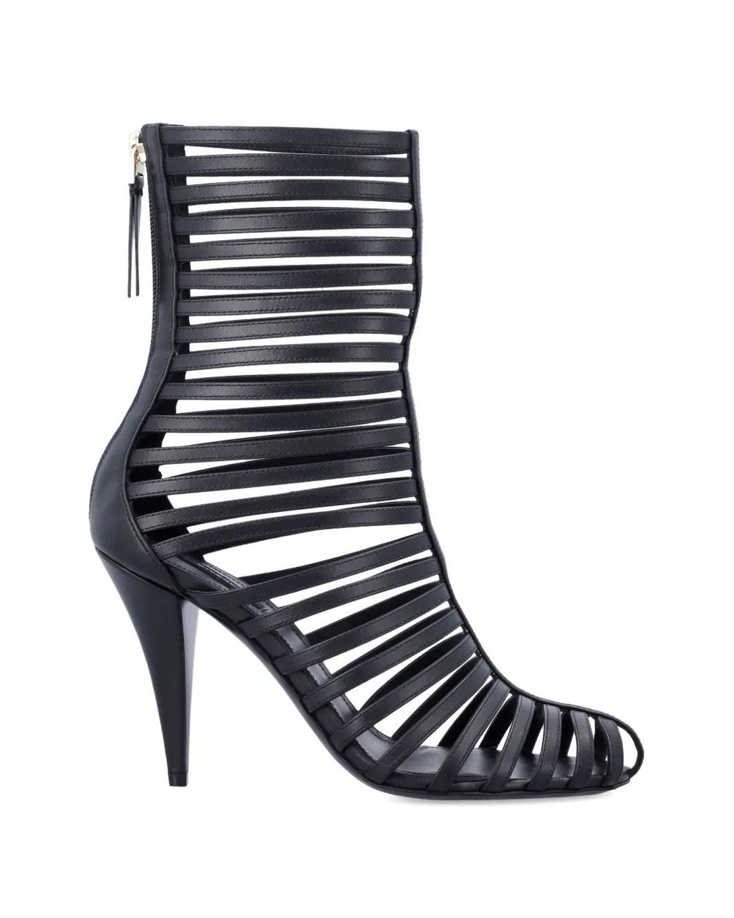 Givenchy Black Cage Leather Boots