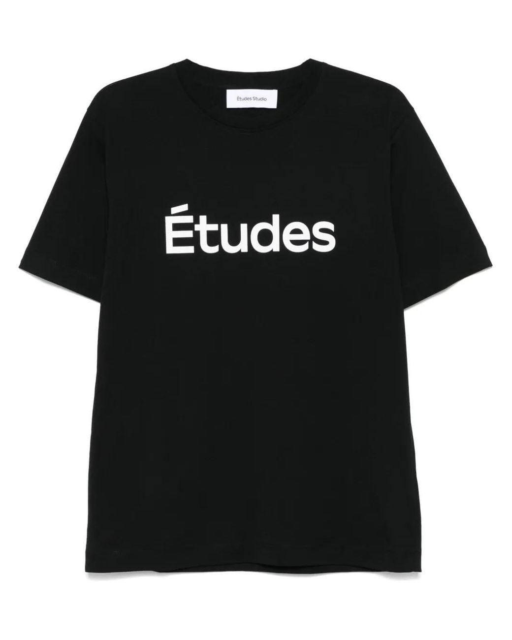 Etudes Studio Black Logo-Print T-Shirt