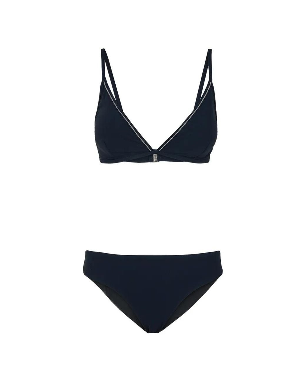 Peserico Black Monili-Chain-Trim Bikini