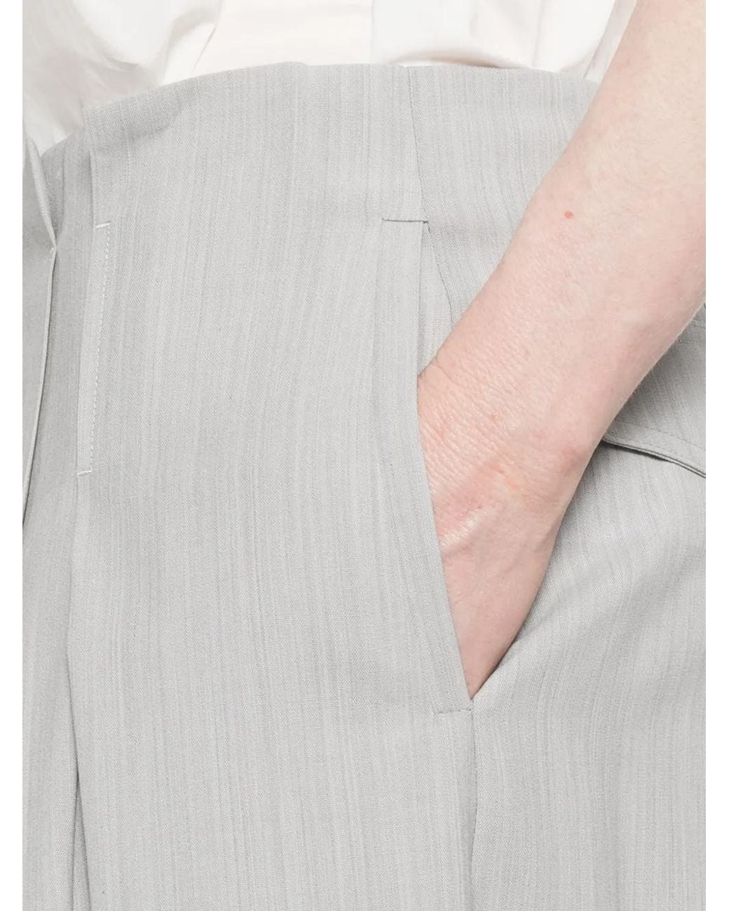 IRO White Junny Pleated Shorts
