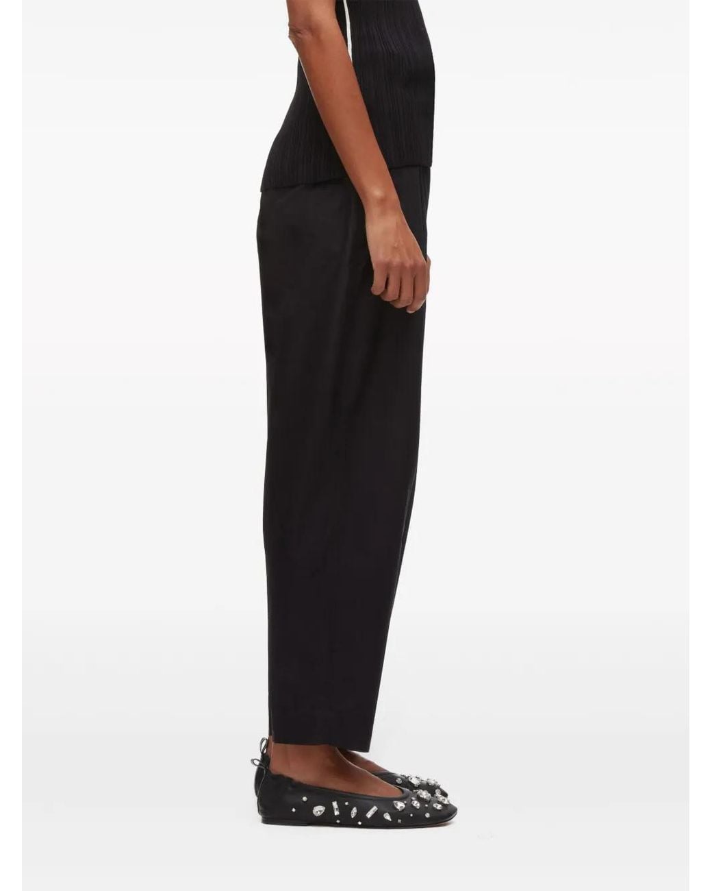 3.1 Phillip Lim Blue Buckled Tapered Trousers