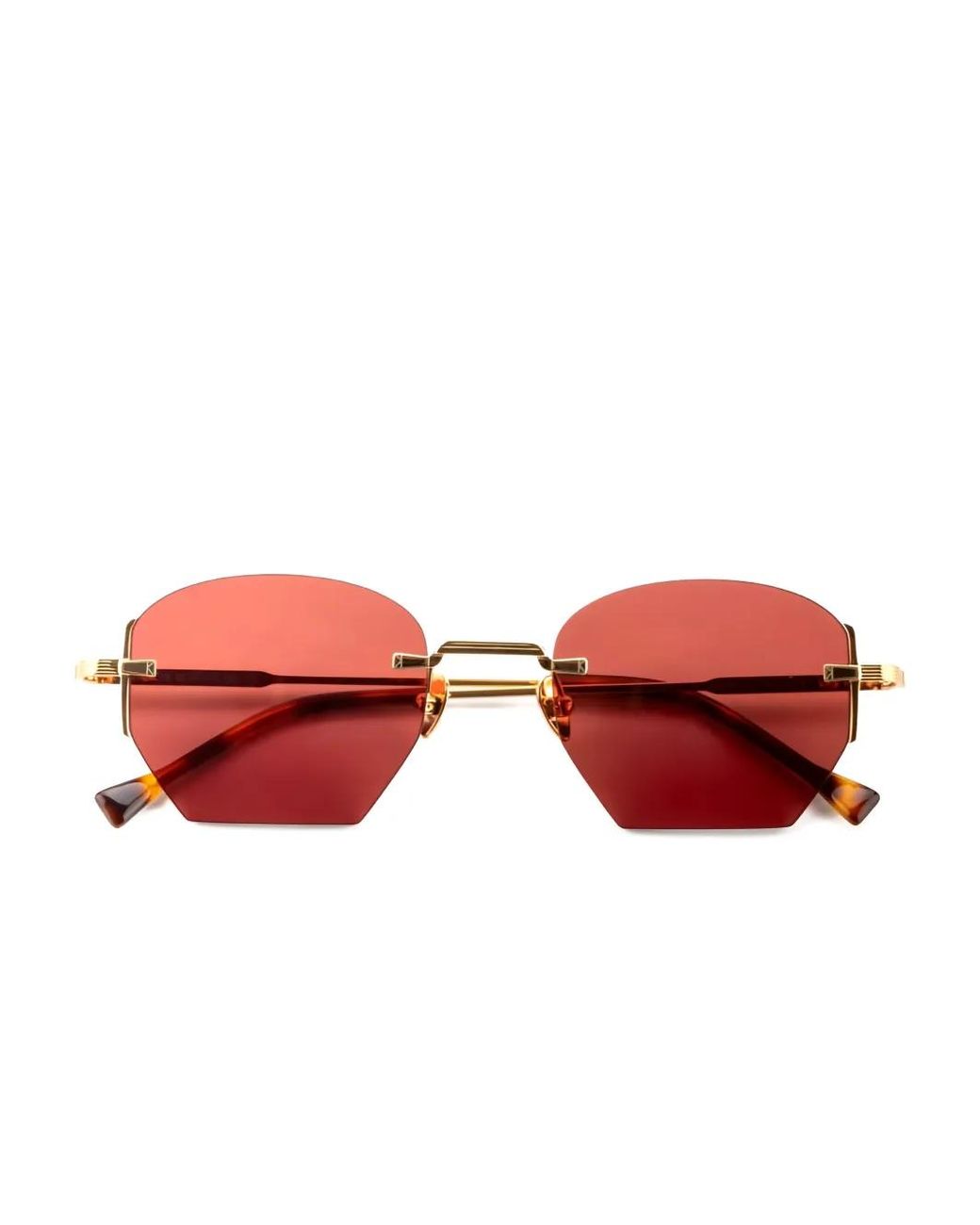 Kyme Red Ezra Geometric-Frame Sunglasses
