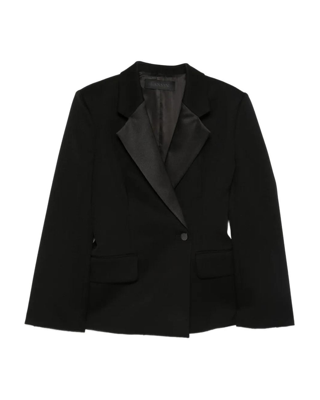 Blazer À Revers Crantés Lanvin en coloris Black