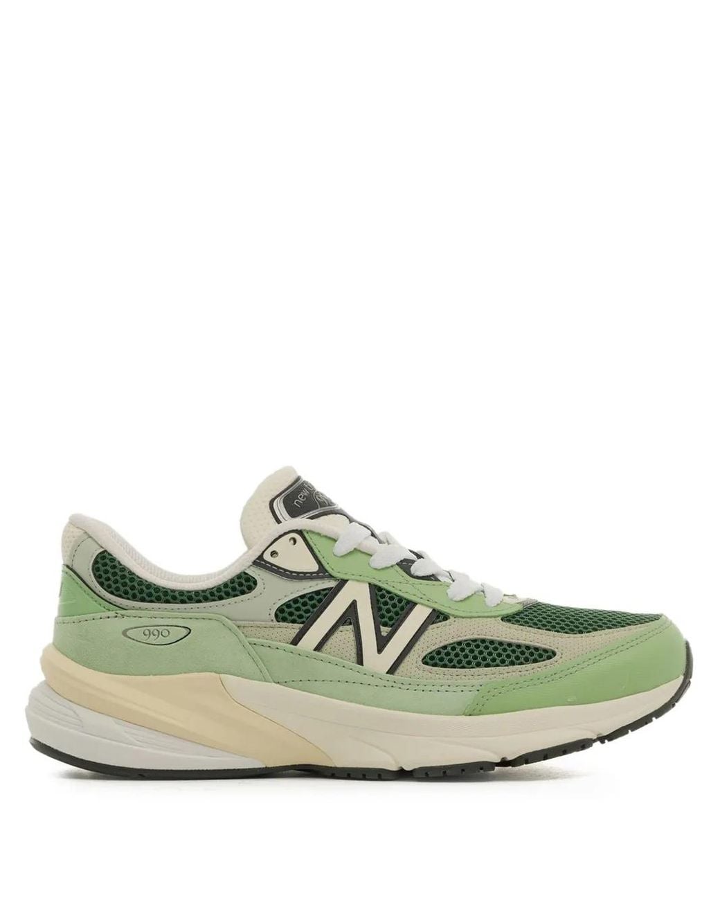 New Balance Green Colour-Block Sneakers