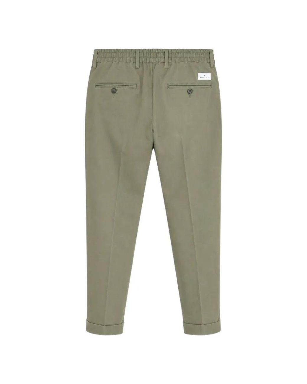 Manuel Ritz Green Pleated Drawstring Trousers for men