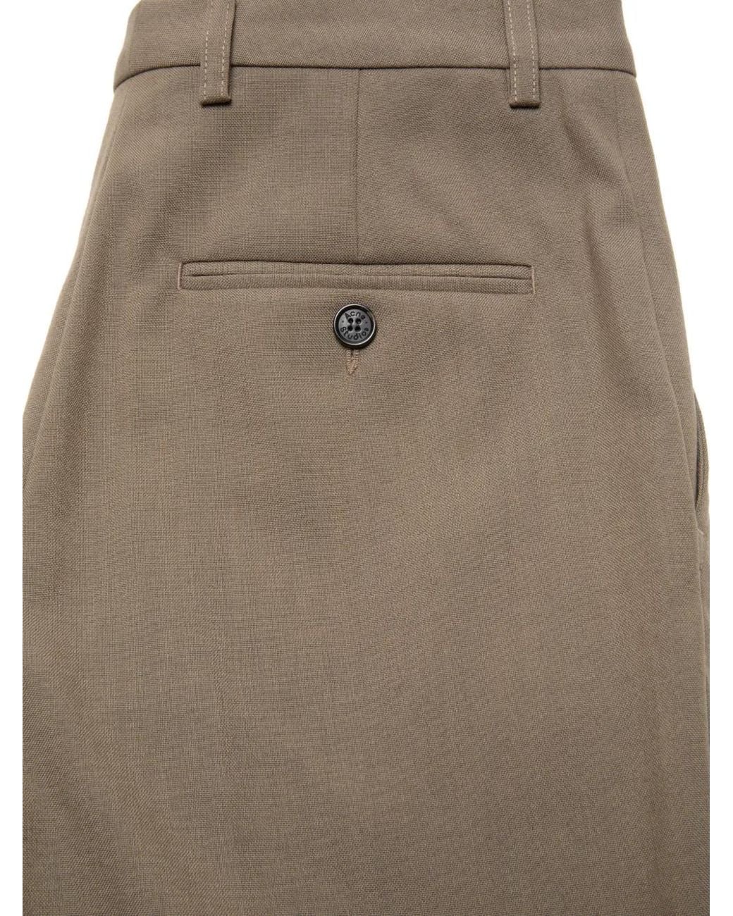 Acne Gray Button Trousers