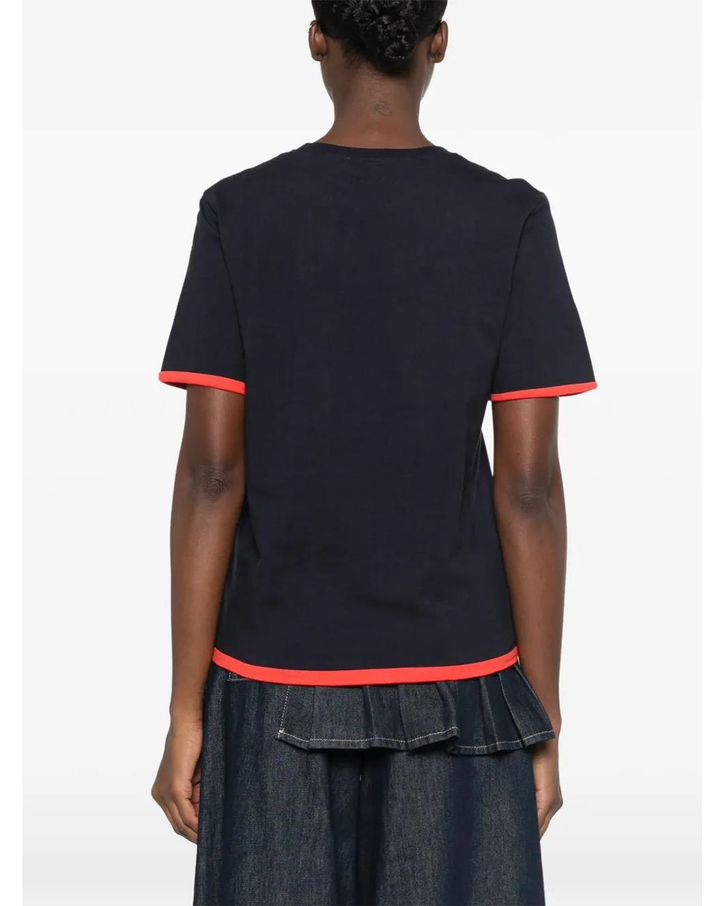 J.W. Anderson Blue Embroidered T-Shirt