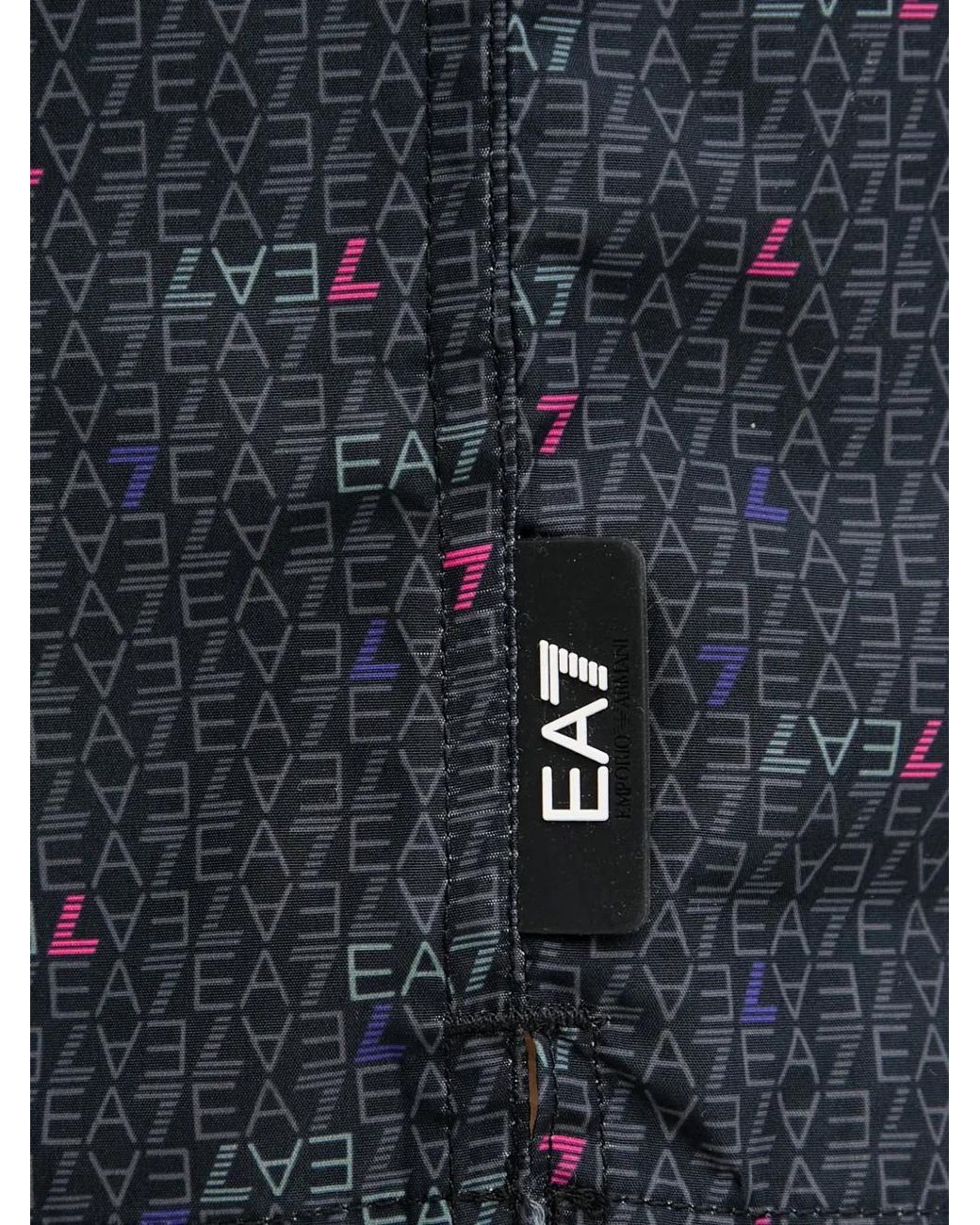 Bañador Con Logo Estampado EA7 de hombre de color Blue