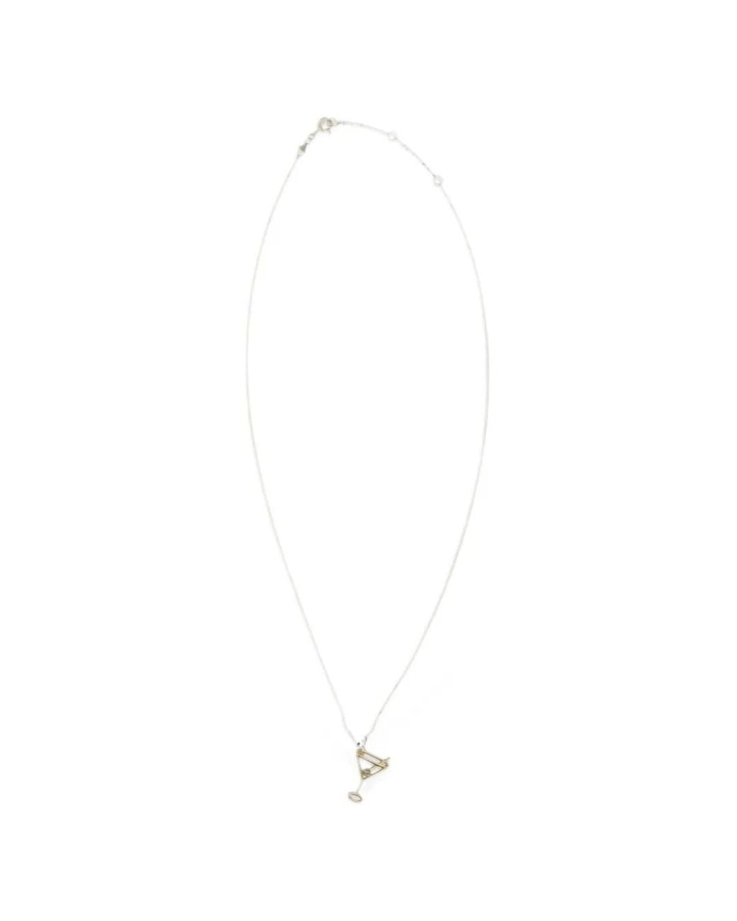 Aliita White Collier Martini Esmeralda